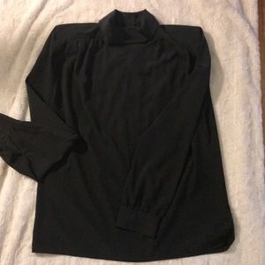 Vintage black high neck blouse size 12